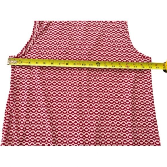 Juniper & Lime Women’s Sleeveless Shirt Red Top Inverted Pleat Blouse Size Large - Picture 5 of 5